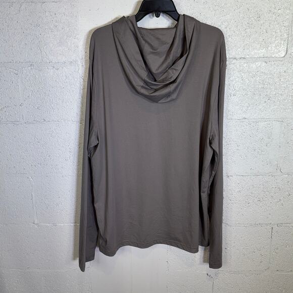 Michael Kors Men’s XXL Hooded Henley Shirt Concrete Gray  XXL $125 - Picture 5 of 6